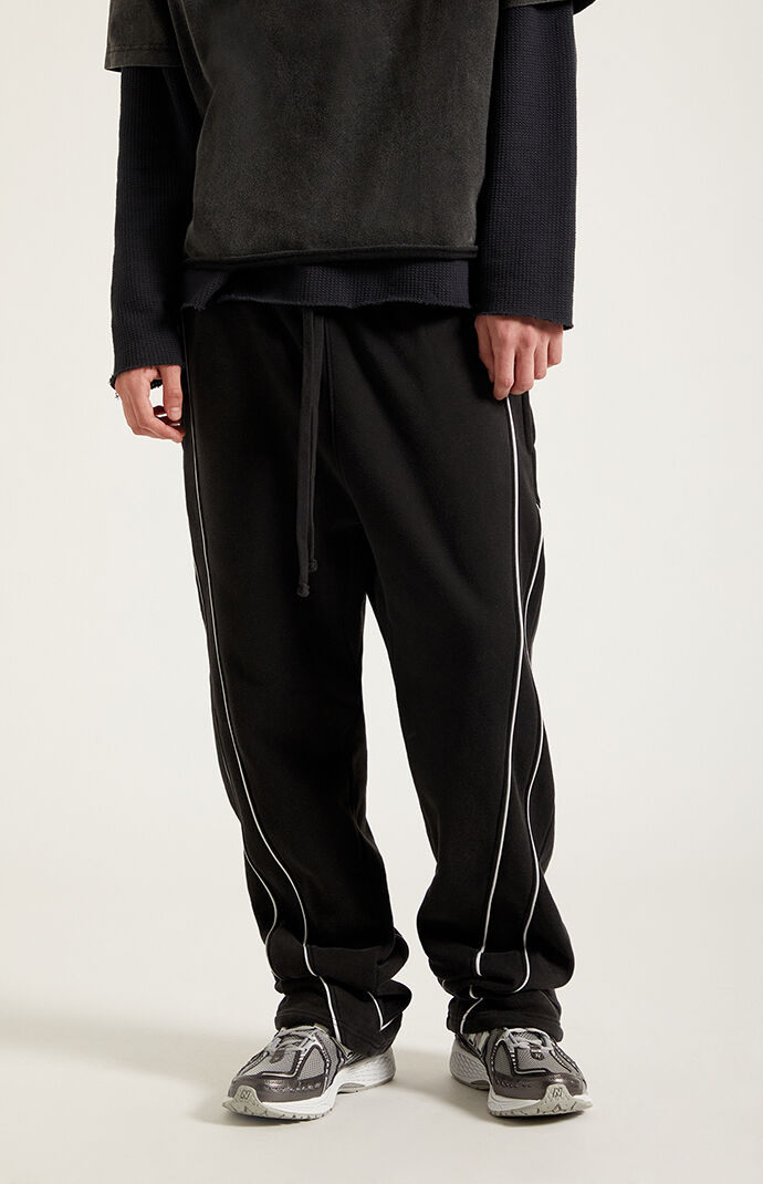 パンツ S ribbon smocking sweat pants black Pacsun Black Piping Track Sweatpants | Pacsun