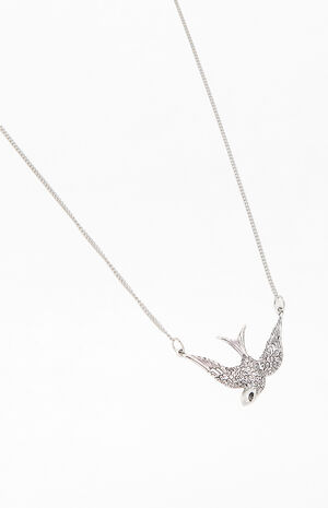 Silver Bird Necklace image number 2