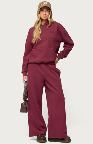 Basic Girl Wide Leg Edikted Sweatpants image number 4