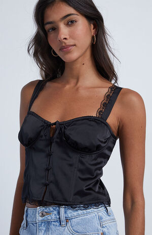 Lace Trim Bustier Tank Top image number 2