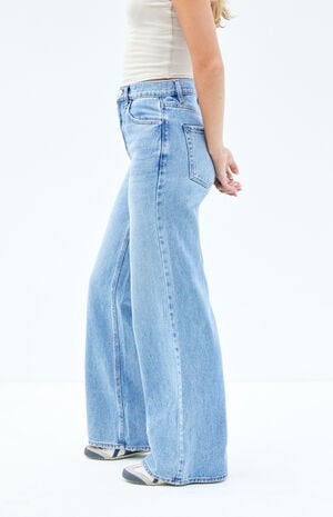 Nora Medium Indigo Wide Leg Jeans image number 3