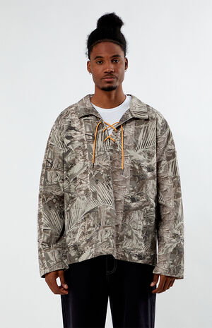 Riverbank Pullover Realpalm Olive Camo Shirt image number 1