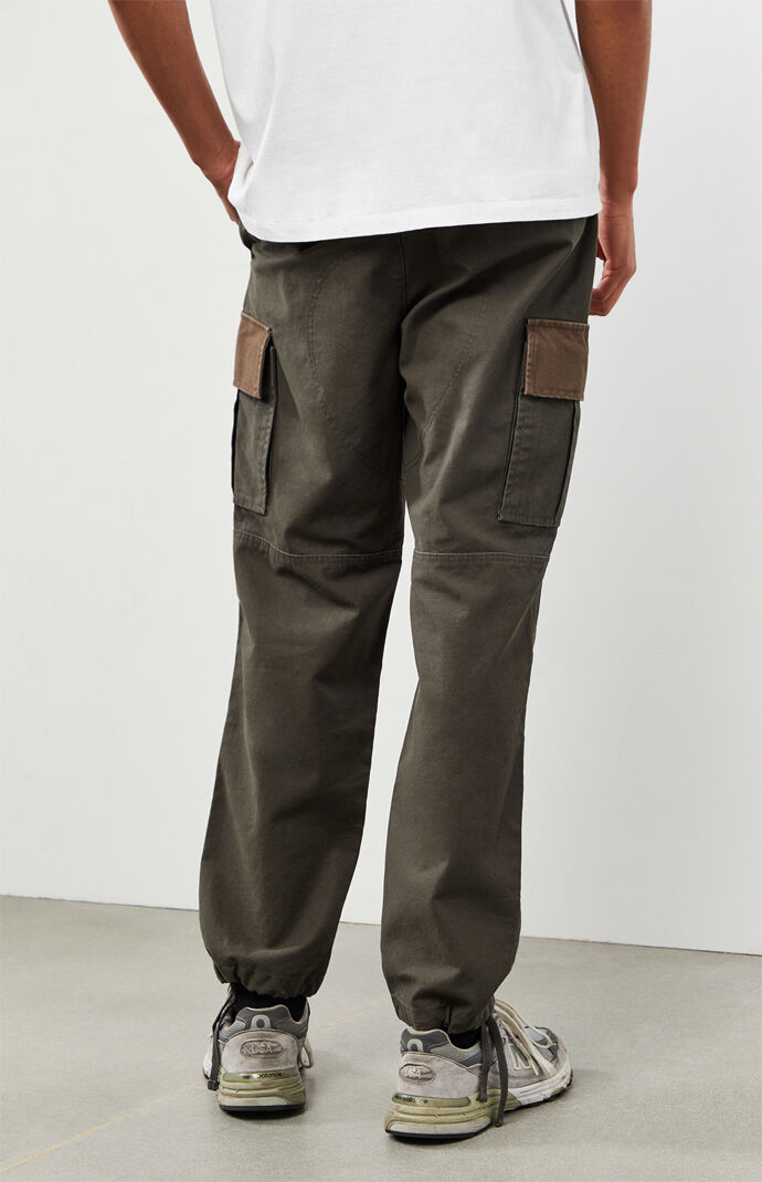 Olive & Brown Cargo Utility Pants