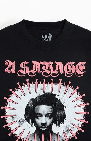 21 Savage Face T-Shirt image number 2
