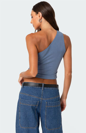 Ivy Ruched One Shoulder Top image number 4