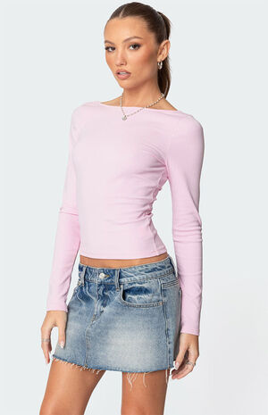 Nila Backless Boat Neck Top image number 5