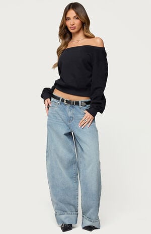 Christy Off Shoulder Sweatshirt image number 4