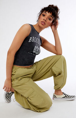 Wide Leg Cargo Pants image number 1