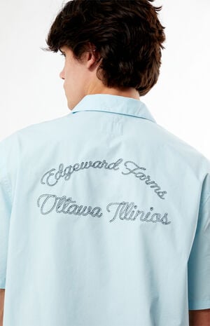Farms Blue Woven Camp Shirt&nbsp; image number 2