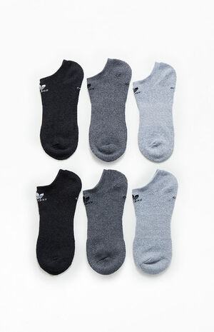 6 Pack Trefoil No Show Socks image number 2