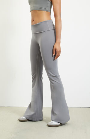 PAC WHISPER Active Fold-Over Waistband Flare Yoga Pants image number 3
