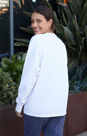 White Los Angeles Long Sleeve T-Shirt image number 3