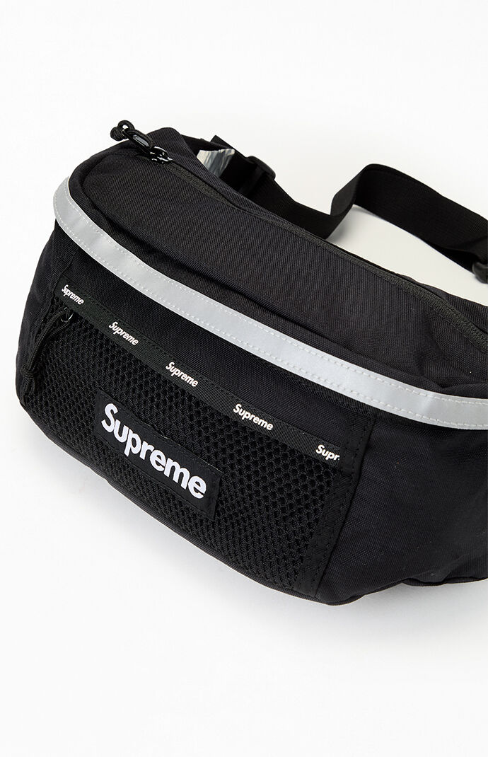 Supreme Black Waist Sling Bag