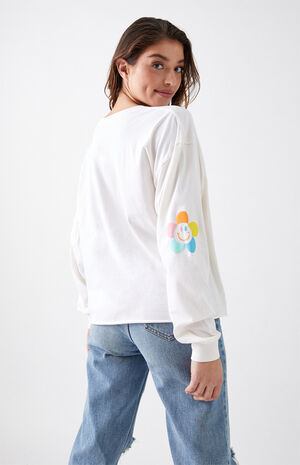 Flower Power Long Sleeve Boyfriend T-Shirt Flower Power Long Sleeve Boyfriend T-Shirt image number null