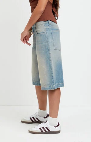 Peyton Extreme Jorts Light Blue Tint image number 4