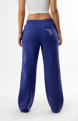 Chainstitch Floral Baggy Sweatpants image number 4