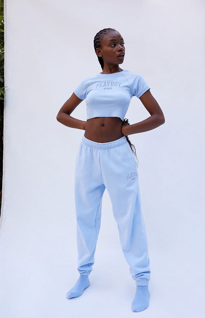Sweatpants clearance baby blue