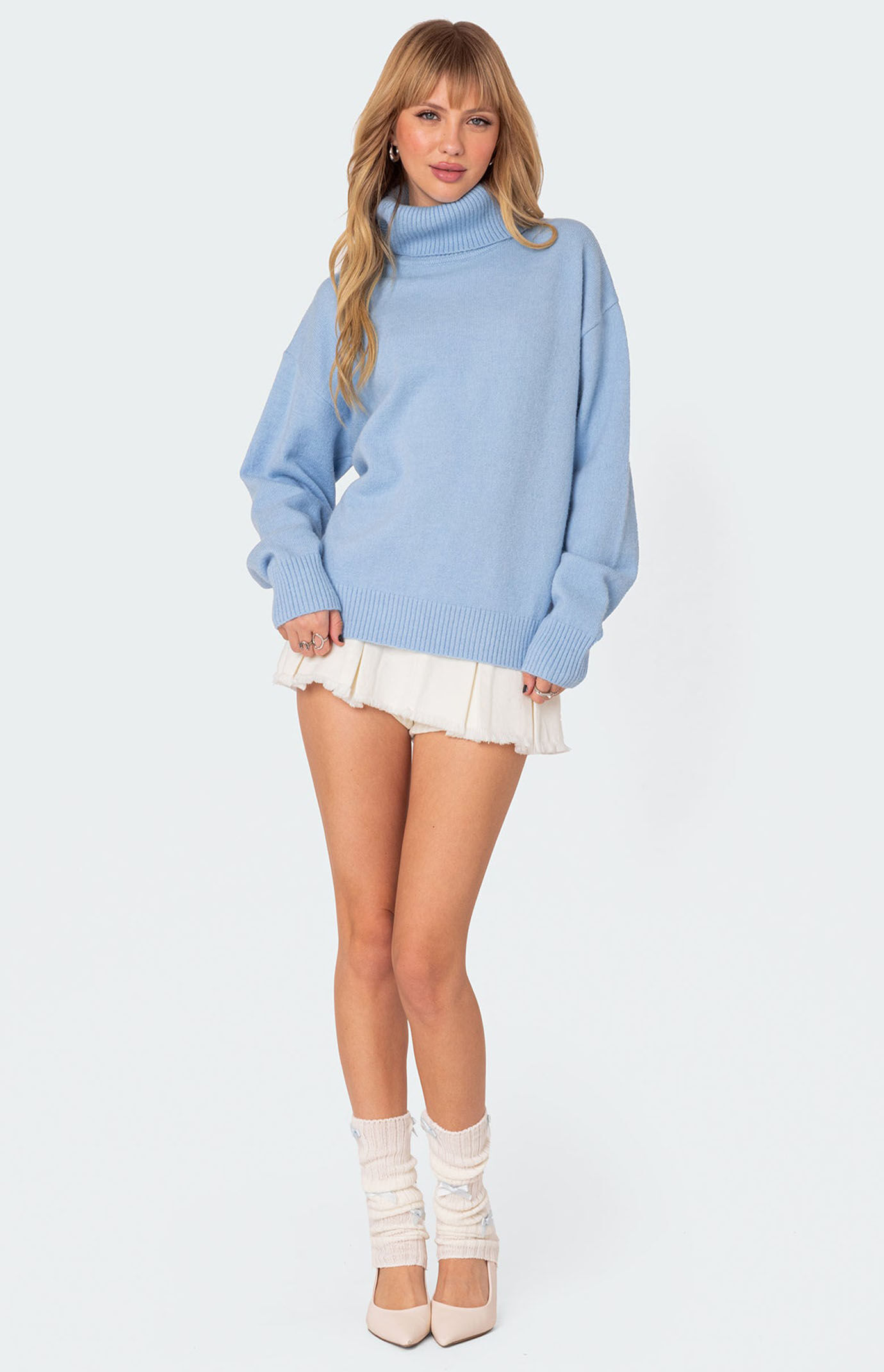 Edikted Isabelle Oversized Turtle Neck Sweater | Pacsun