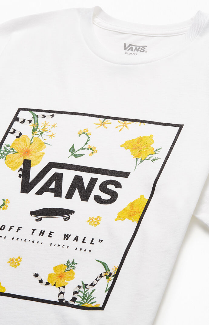 White Print Box T-Shirt