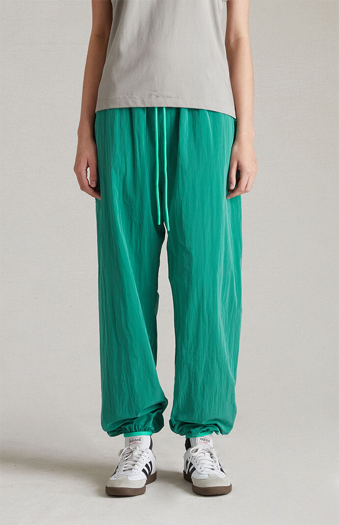 Fear of God Essentials Women s Mint Leaf Crinkle Nylon Track Pants