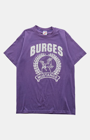 90s Burges Mustangs Russell Graphic T-Shirt image number 1