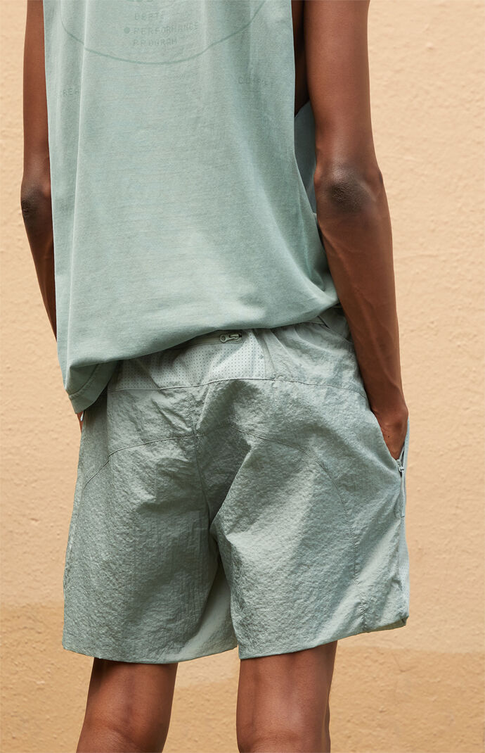A.R.C. Active Green Performance Nylon Flight Shorts