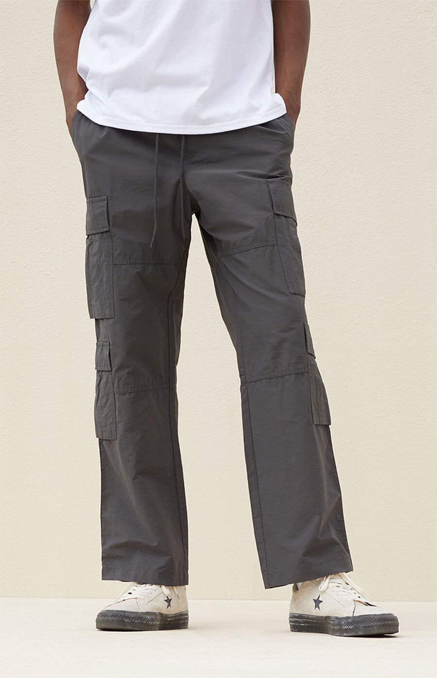 PacSun Black Baggy Cargo Pants PacSun