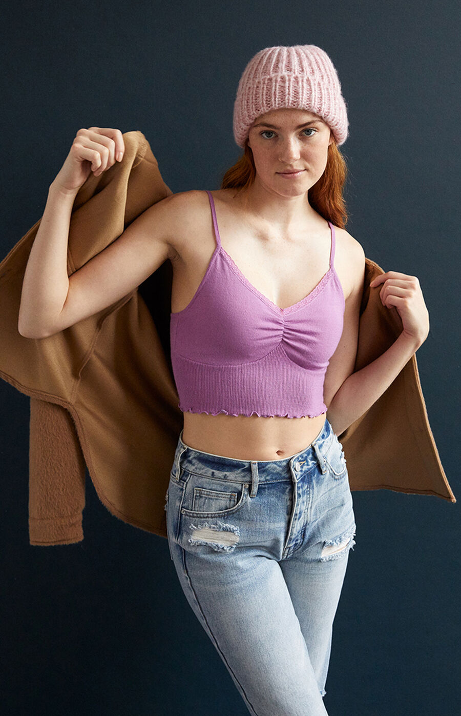 la hearts lacey day sweater