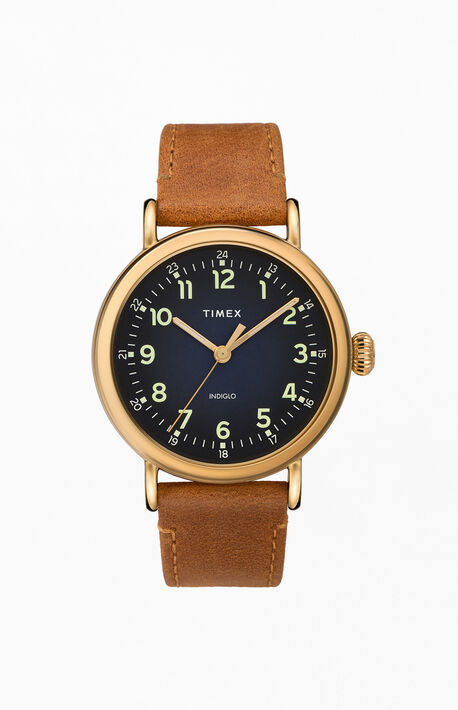 Brown Standard Leather Strap Watch