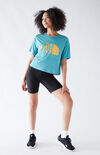 Blue Half Dome Cropped T-Shirt Blue Half Dome Cropped T-Shirt image number null