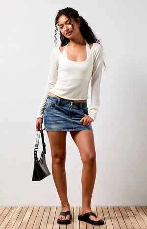 Talia Layered Long Sleeve Sweater image number 1