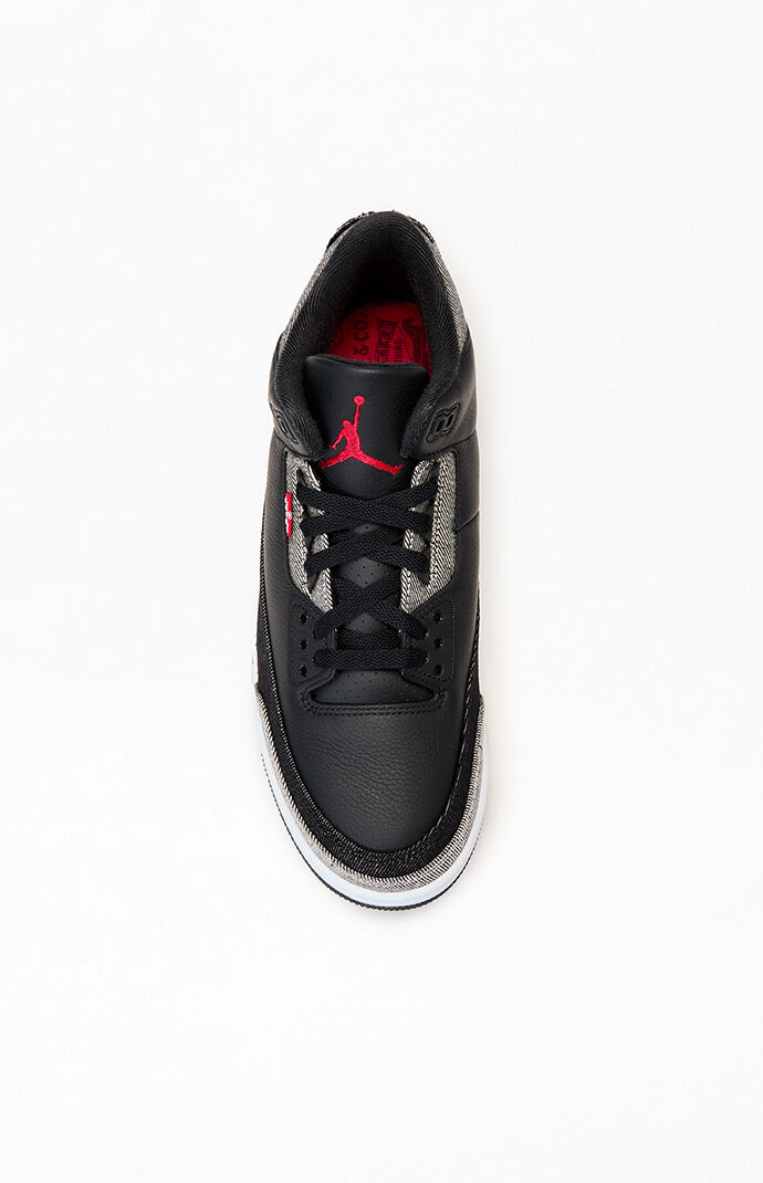 Air Jordan 3 x Levi's Retro Black Denim Shoes