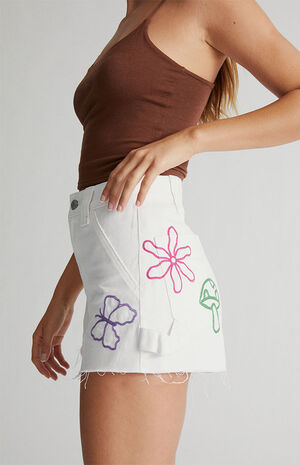 Doodle High Waisted Carpenter Shorts image number 2