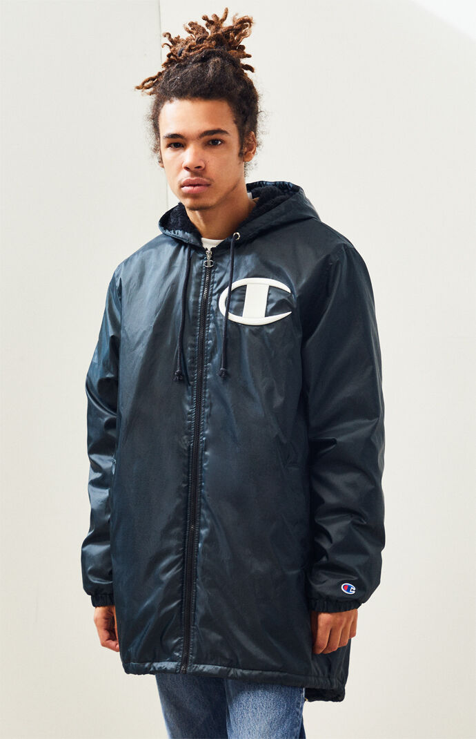 Champion sherpa lined stadium jacket