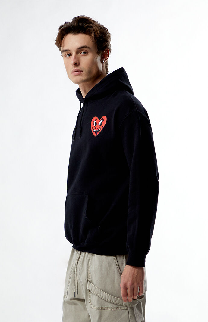 Ripple Junction Keith Haring Heart Hoodie | PacSun