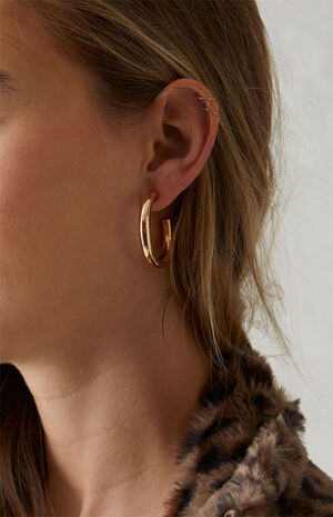 Tube Hoop Earrings image number 2