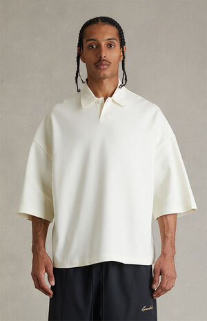 Ivory Signature &rsquo;90s Cropped Polo Shirt image number 2