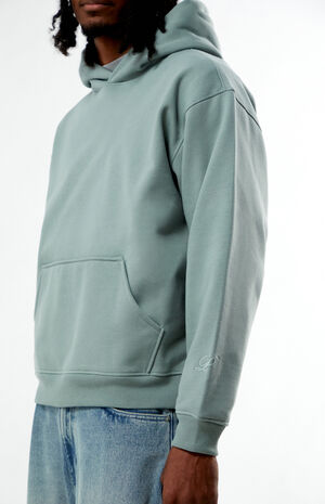 Green Solid Hoodie image number 2