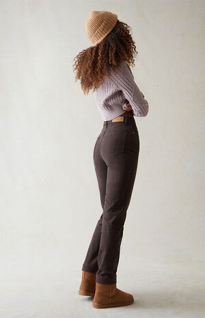 Eco Brown Dad Jeans image number 3