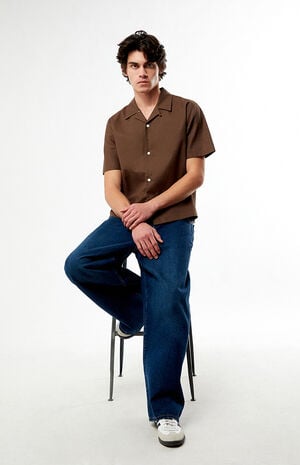 Elai Brown&nbsp;Linen Camp Shirt&nbsp; image number 5