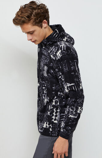 RVCA mens Mundy Polar Fleece Jacket