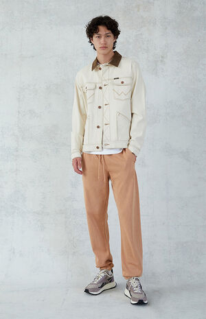 Tan Fleece Sweatpants Tan Fleece Sweatpants image number null