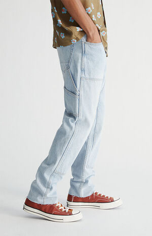 Eco Light Wash Straight Jeans image number 3