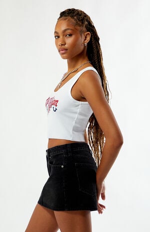 Crystal Vintage Ribbed Tank Top image number 3