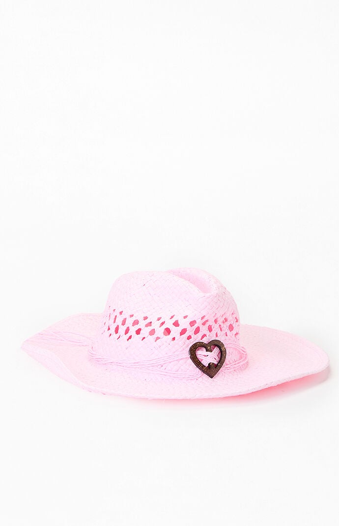 Pacsun Straw Heart Cowboy Hat