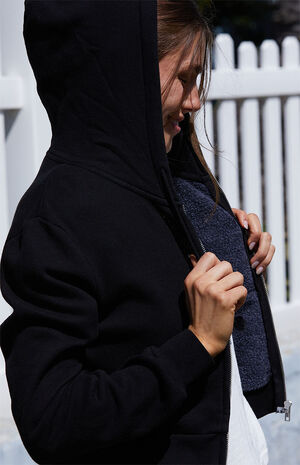 Black Full Zip Hoodie image number 3