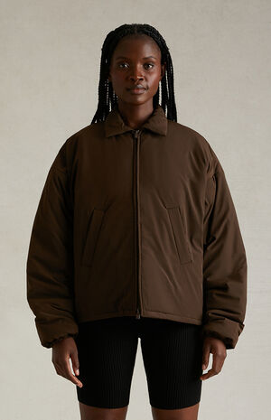 Women's Wood Shell Bomber Jacket image number 2