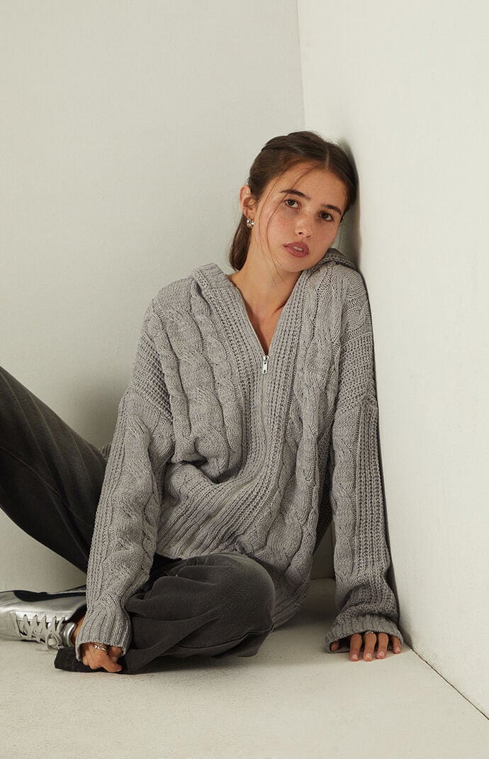 Your Favorite Dylan Zip Up Hooded Cardigan