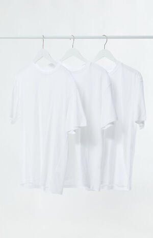 3 Pack White Reece Regular T-Shirts