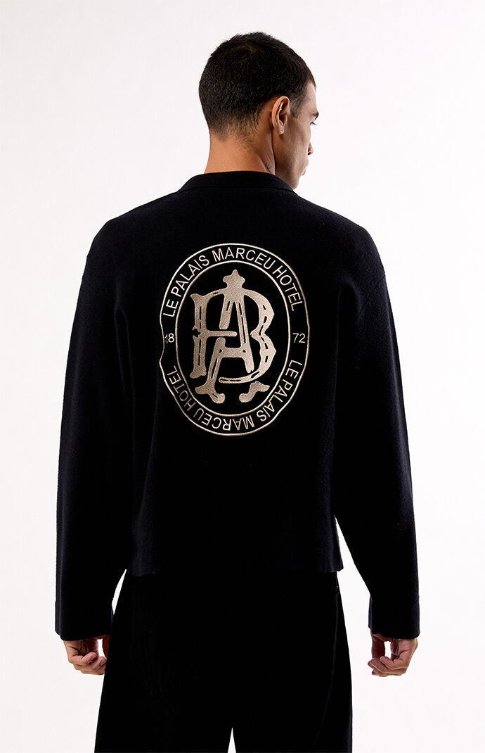 Pacsun Black Le Palais Quarter Zip Polo Sweater | Pacsun